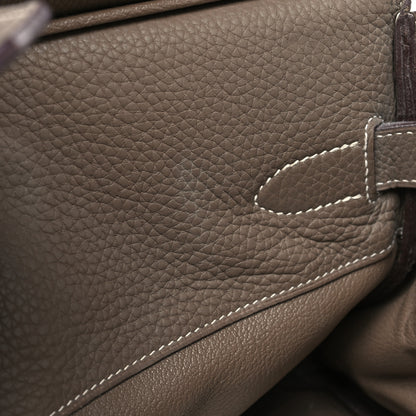 Hermes Taurillon Clemence JPG Birkin 42 Etoupe 7 of 20