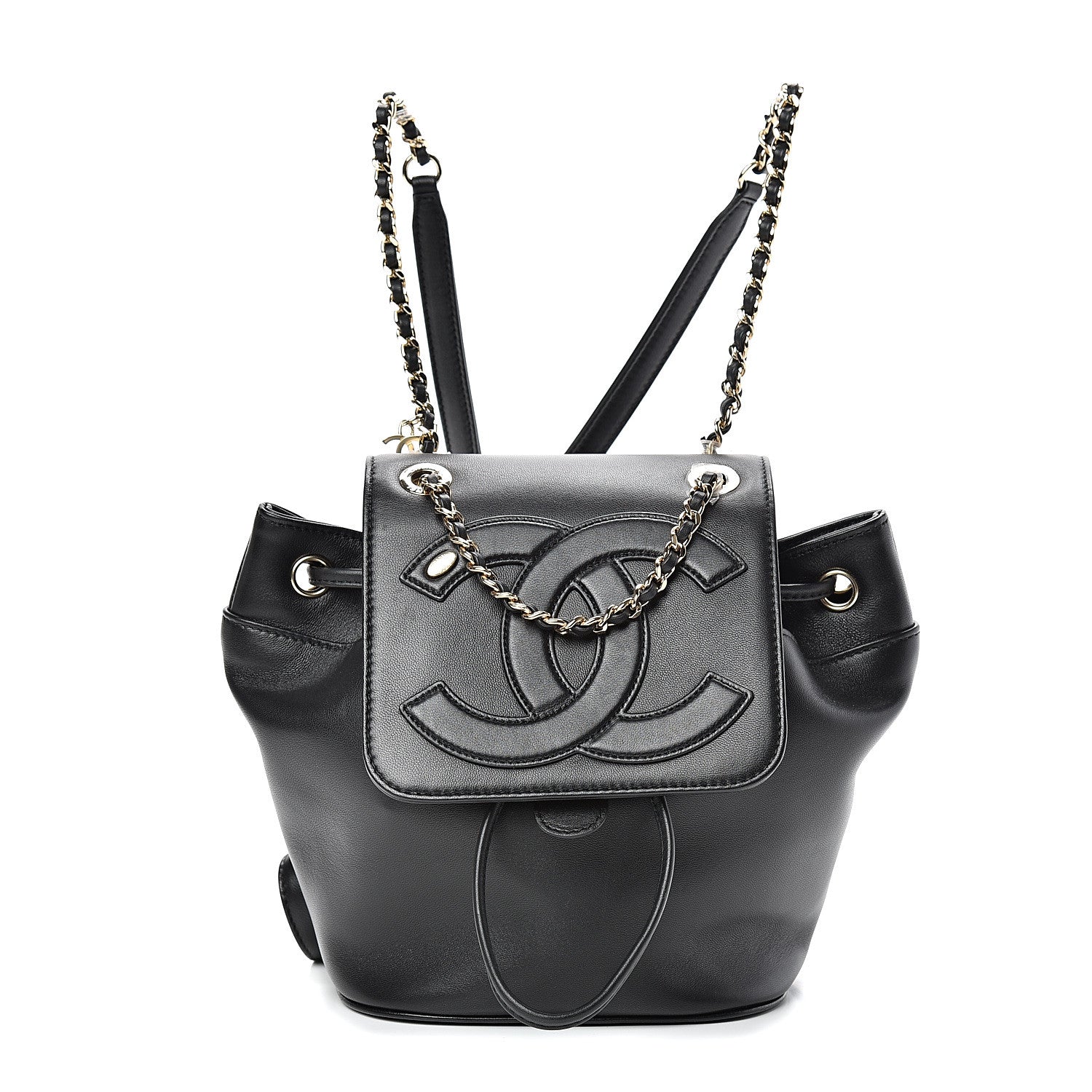 Chanel Lambskin CC Mania Backpack Black 1 of 11