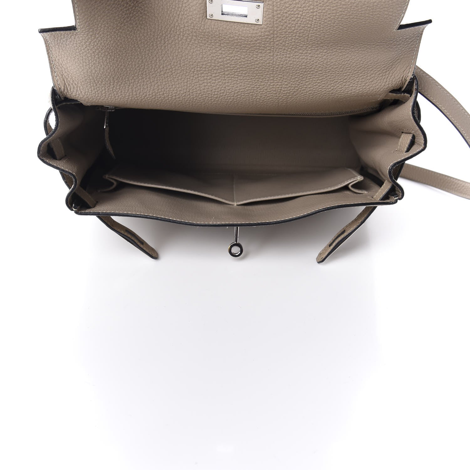 Hermes Togo Kelly Retourne 28 Gris Tourterelle 5 of 33