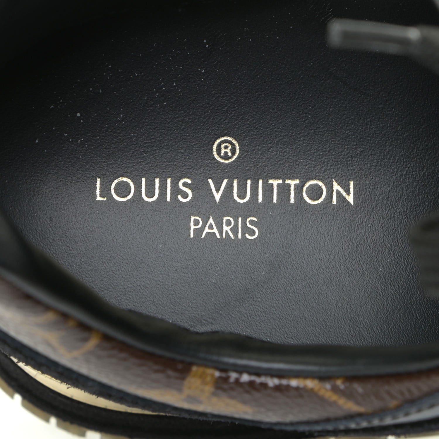 Louis Vuitton Suede Monogram Run Away Sneakers 38 Black 12 of 12