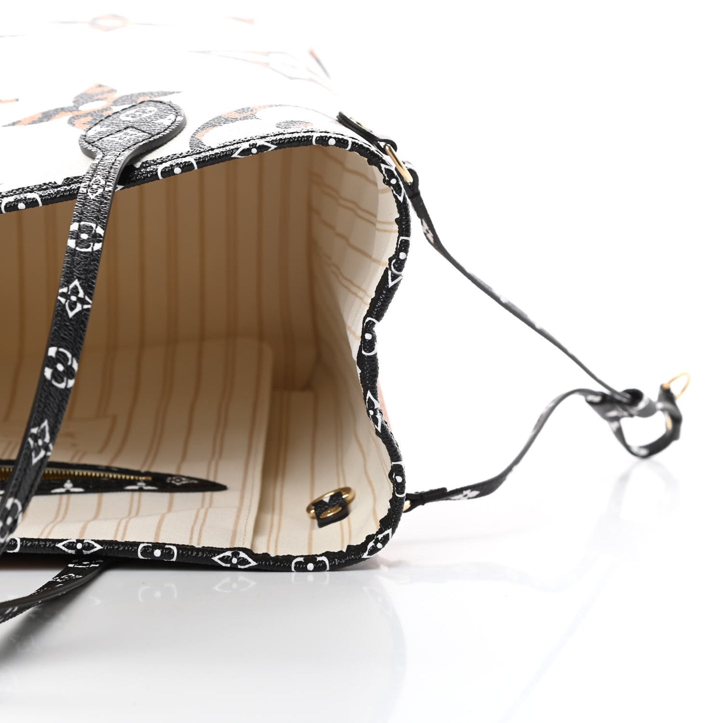 Monogram Giant Jungle Neverfull MM Ivory