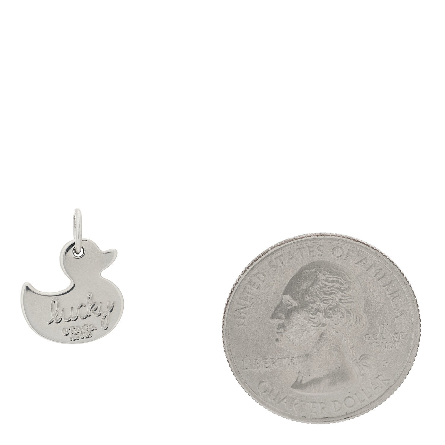 Tiffany Sterling Silver Lucky Duck Charm 2 of 4