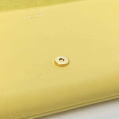 Saint Laurent Calfskin Classic Y Ligne Clutch Soleil 11 of 17