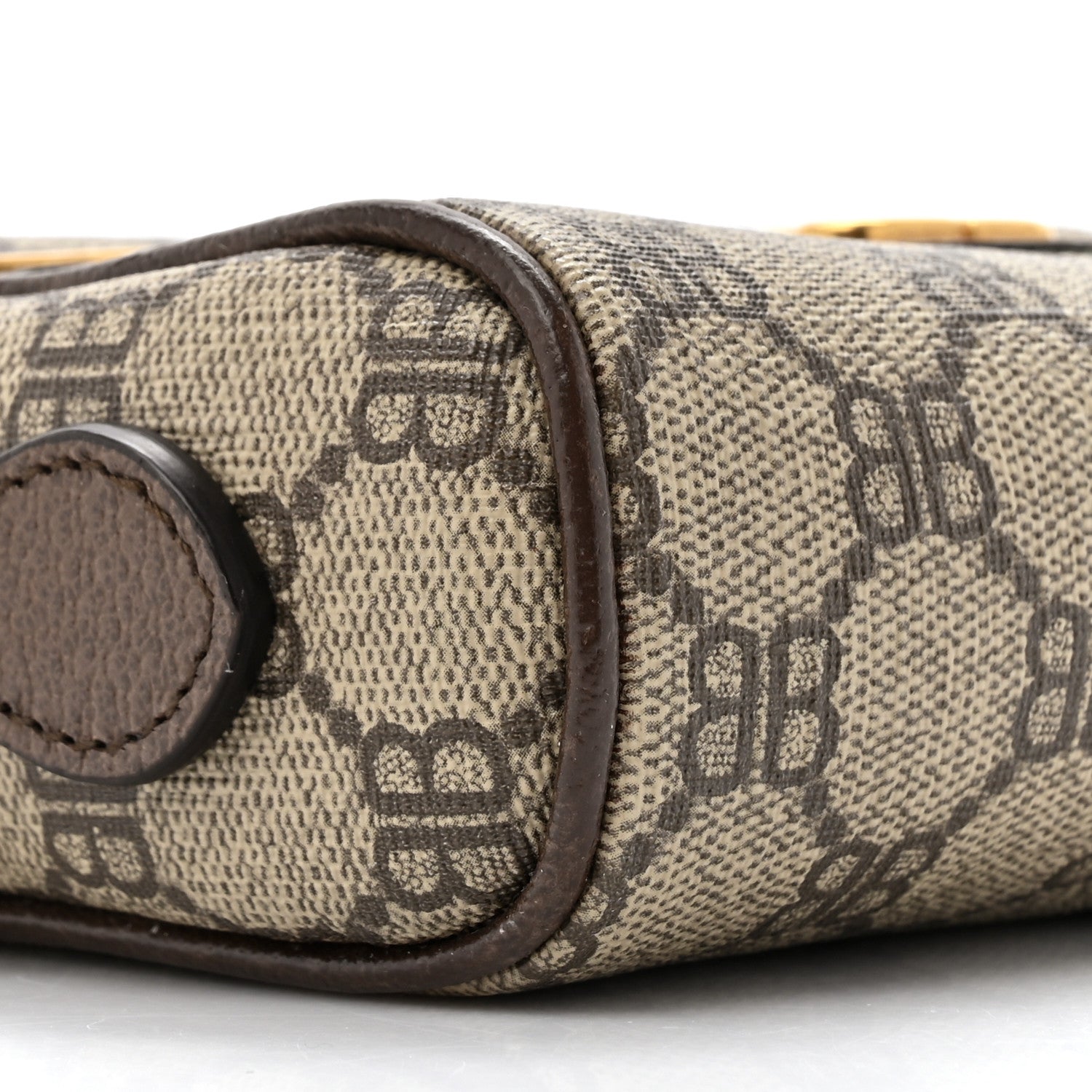 Gucci X BB Supreme Monogram Web Mini Ophidia Shoulder Bag Beige New Acero 10 of 12