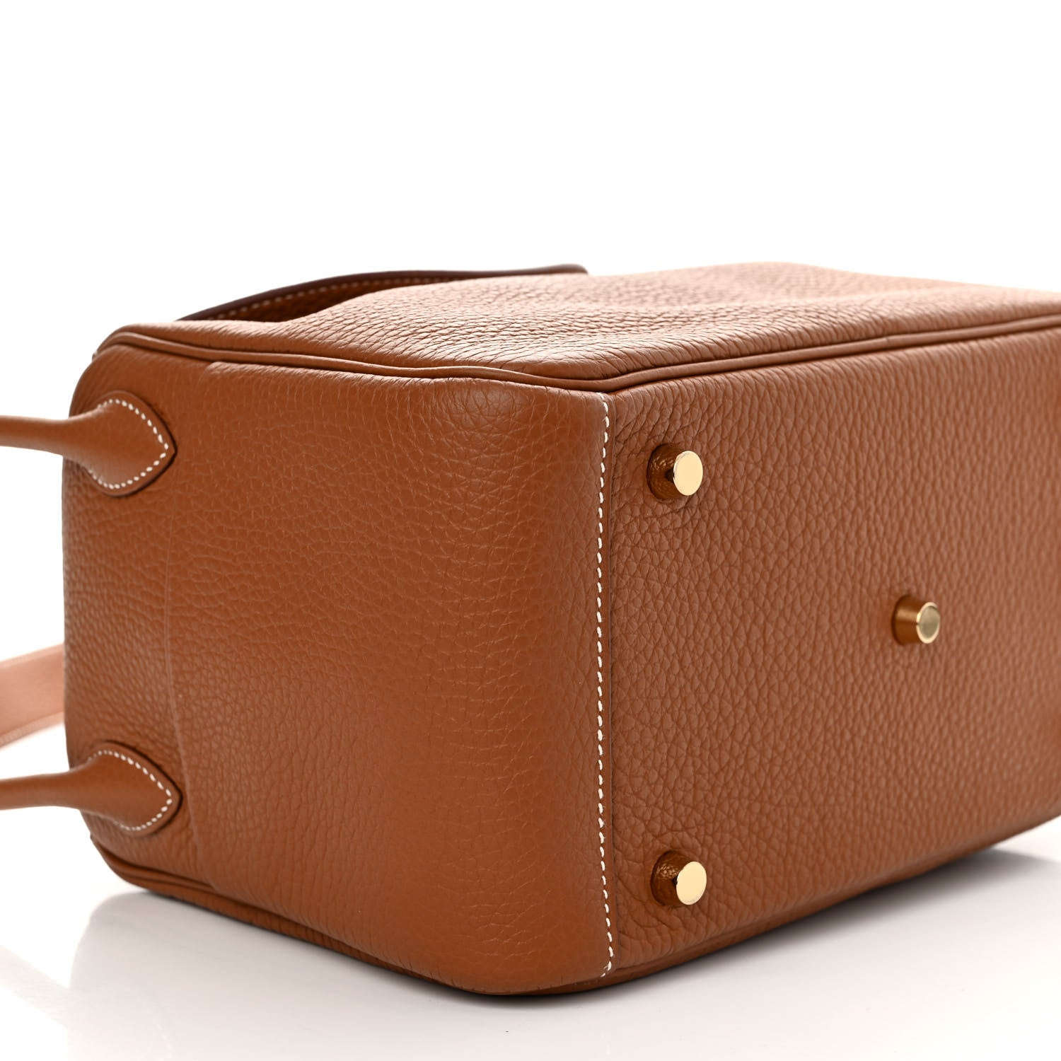 Hermes Taurillon Clemence Lindy 26 Gold 9 of 11