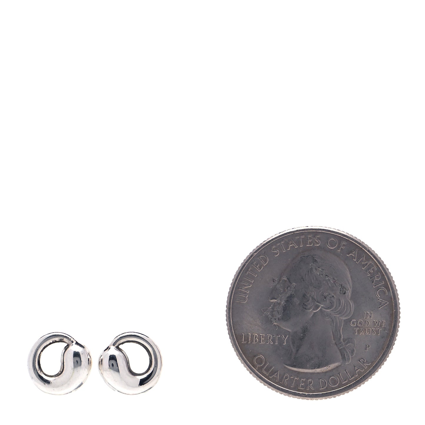 Sterling Silver 9mm Elsa Peretti Eternal Circle Earrings