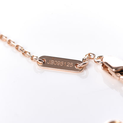 Van Cleef & Arpels 18K Rose Gold Carnelian Sweet Alhambra Bracelet 4 of 7