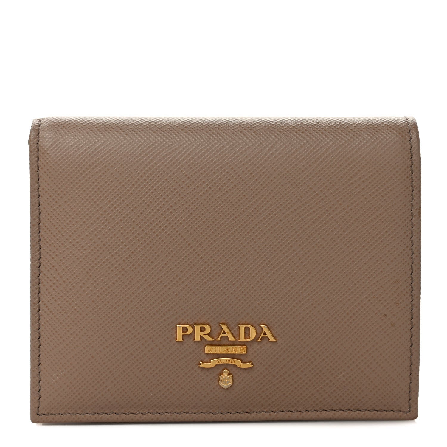Prada Saffiano Metal Bi-Fold Wallet Cammeo 1 of 8