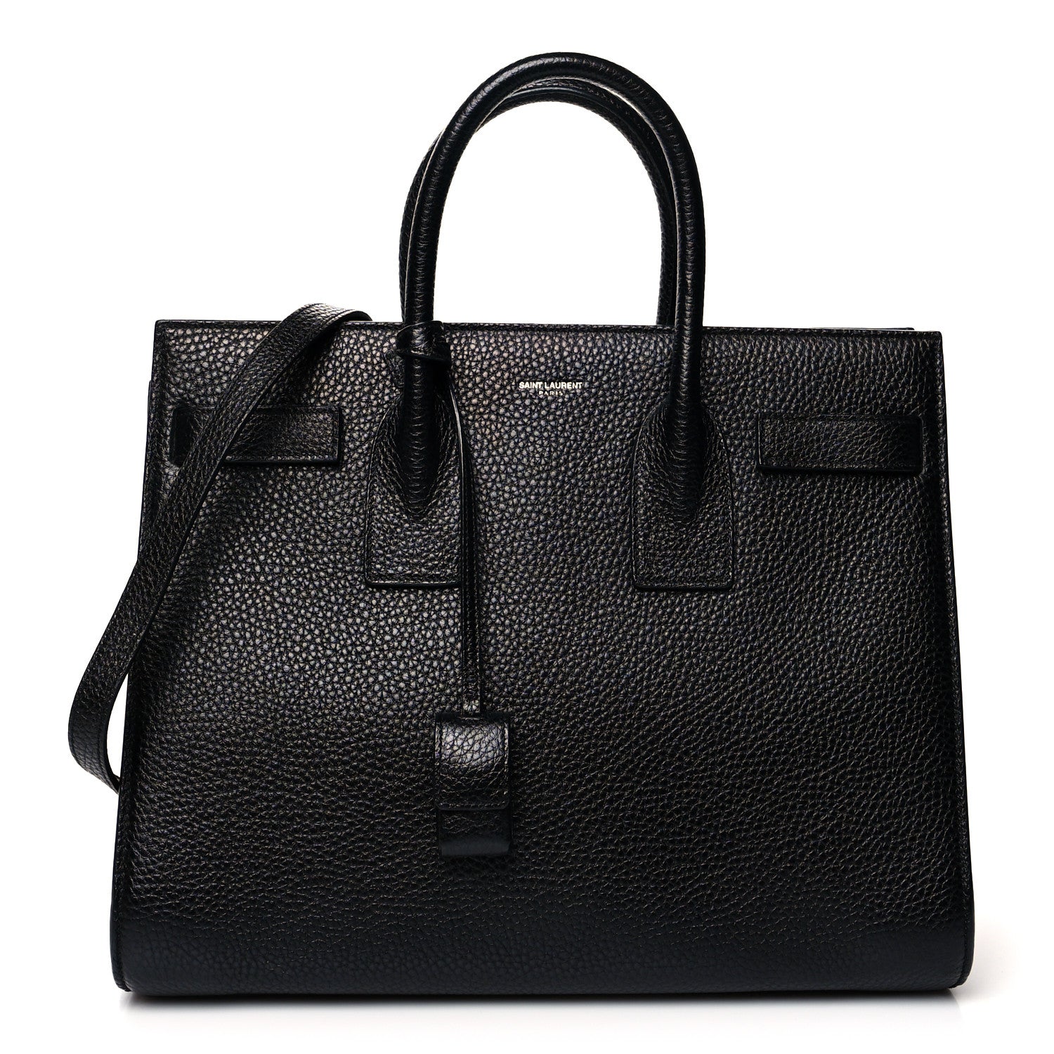 Saint Laurent Grained Calfskin Small Sac De Jour Black 1 of 10