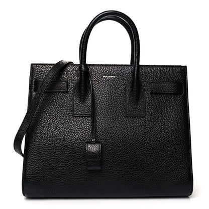Saint Laurent Grained Calfskin Small Sac De Jour Black 1 of 10