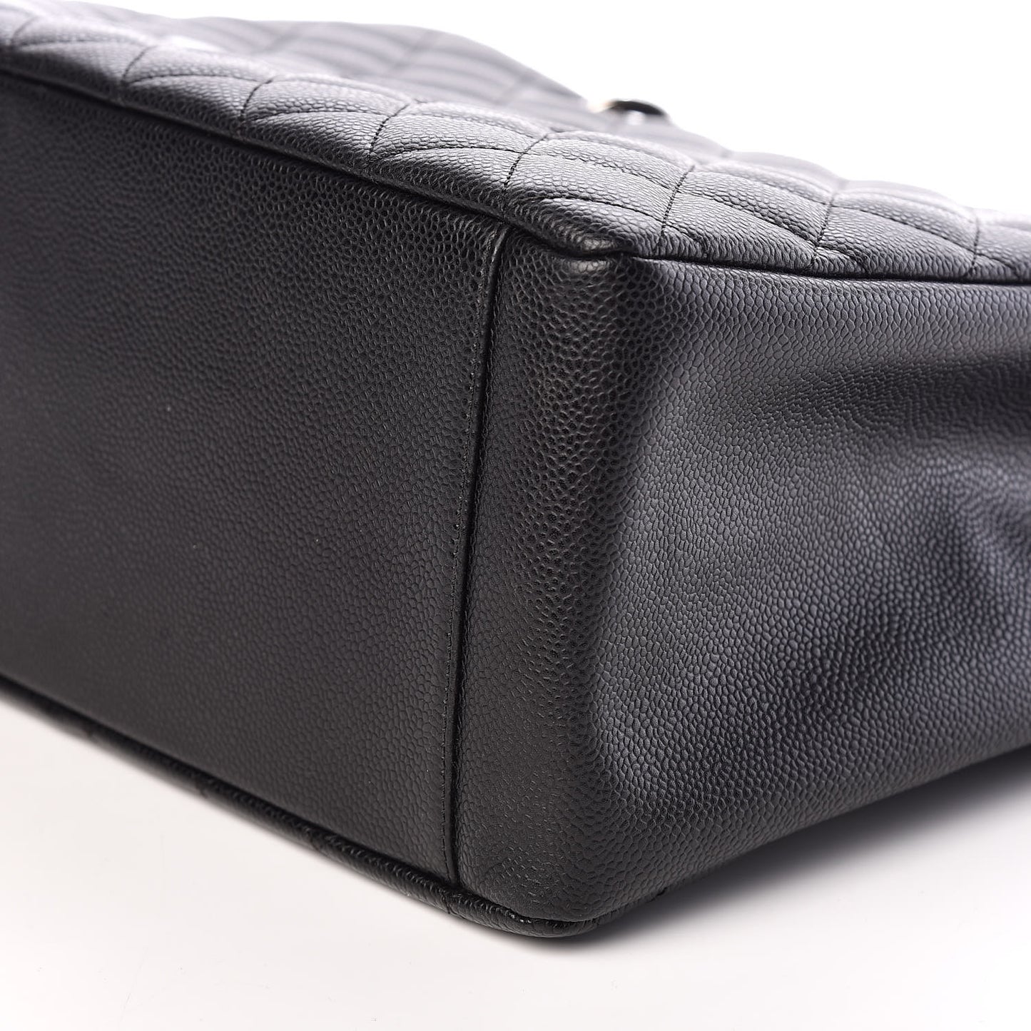 Caviar Quilted Grand Shopping Tote GST Black
