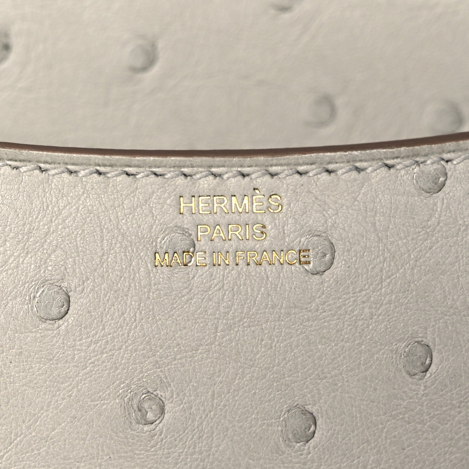 Hermes Ostrich Constance 18 Gris Perle 5 of 9