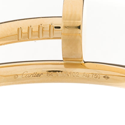 Cartier 18K Yellow Gold Juste Un Clou Ring 64 10.75 4 of 5