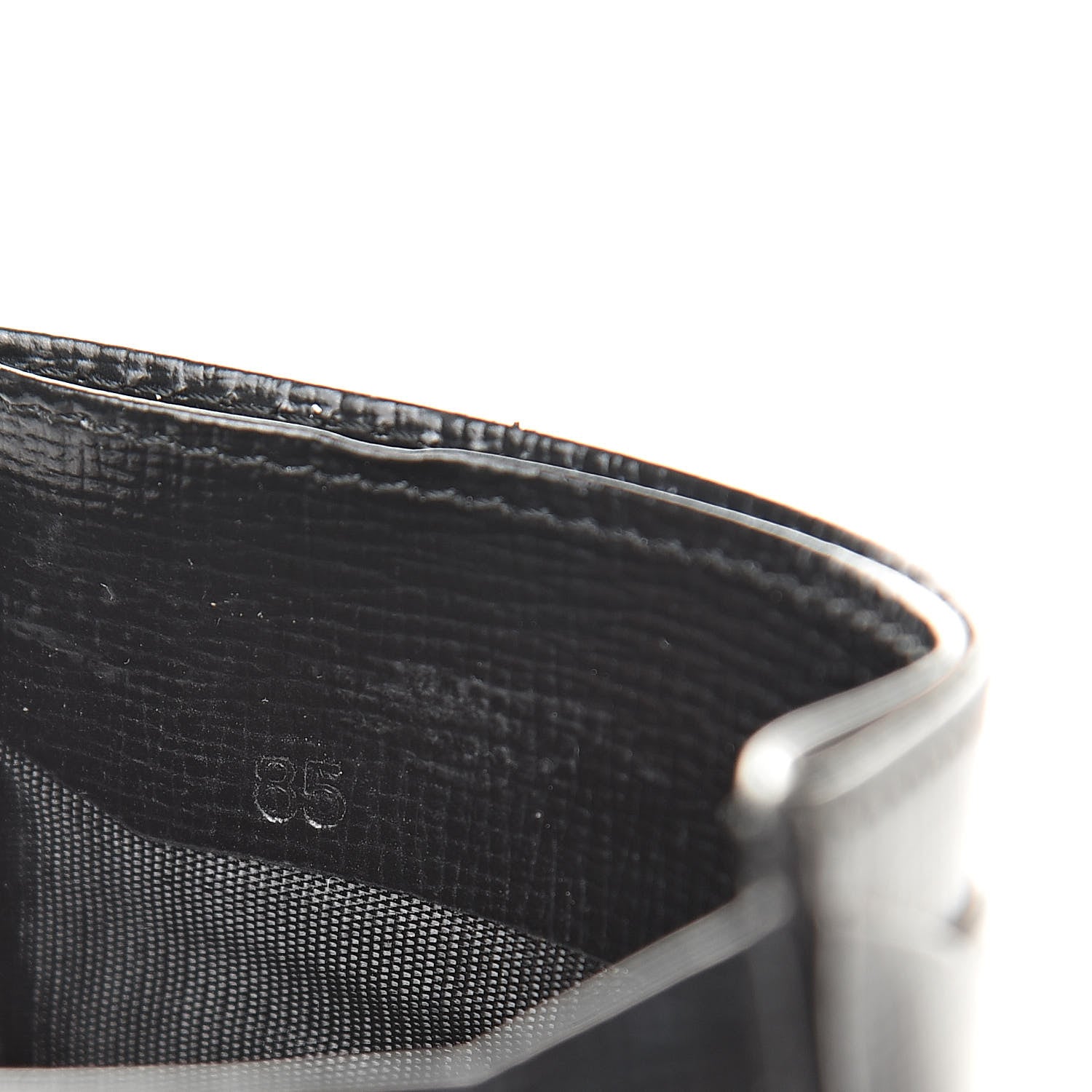 Prada Spazzolato Frame Card Holder Black 8 of 9