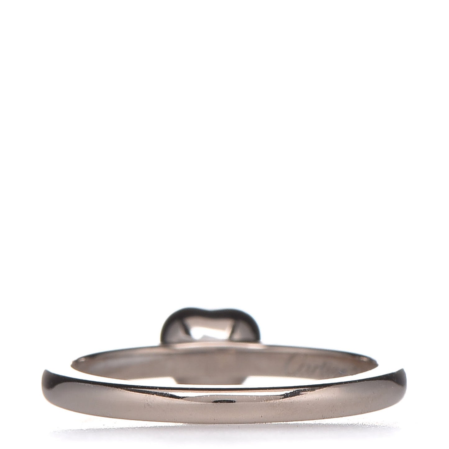 18K White Gold Diamond D'Amour Heart Ring 48 4.5