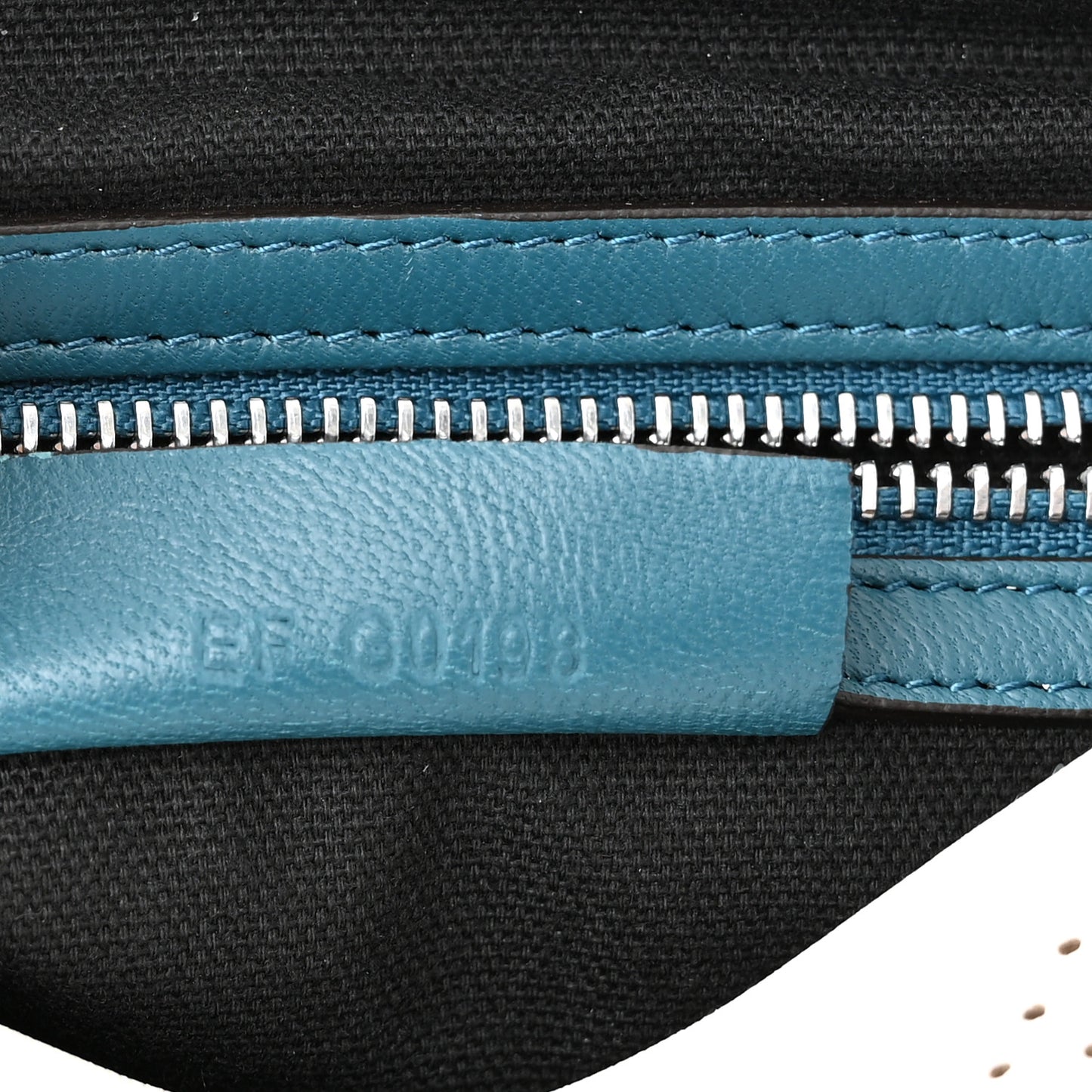 Lambskin Perforated Small Pandora White