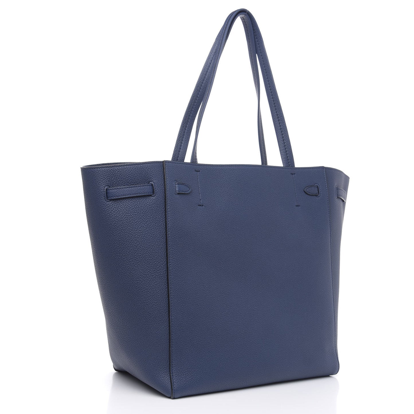 Soft Grained Calfskin Small Belt Cabas Phantom Deep Blue