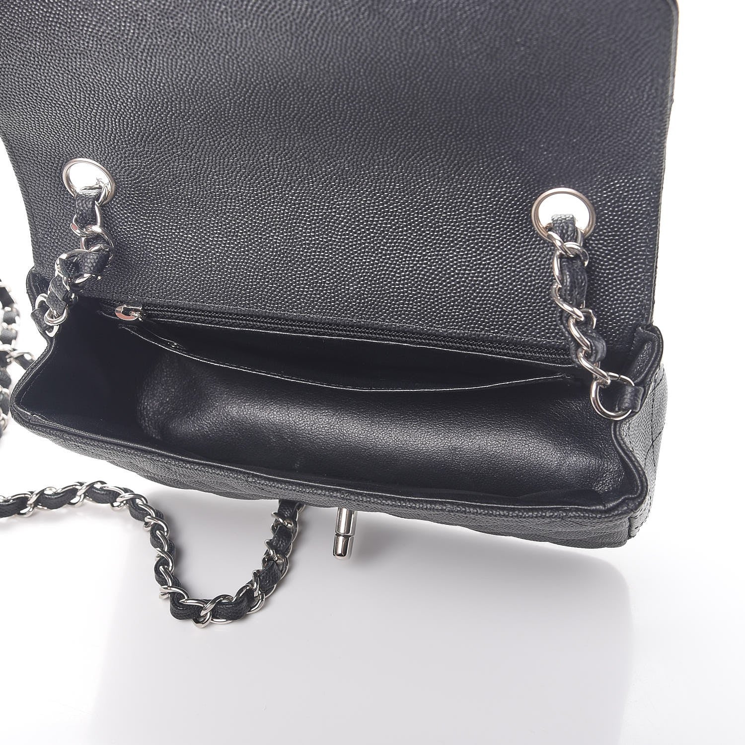 Chanel Caviar Quilted Mini Rectangular Flap Black 5 of 8