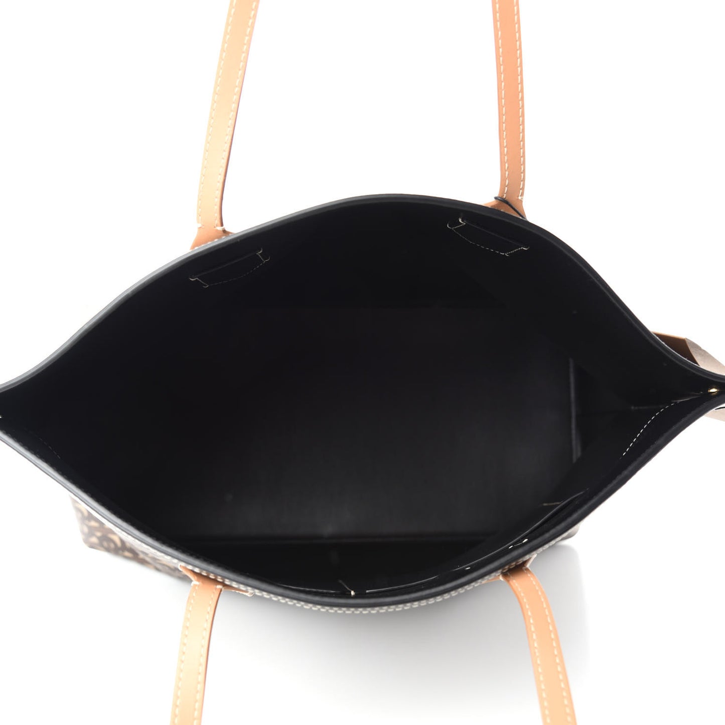 E-Canvas Monogram Large Society Tote Bridle Brown