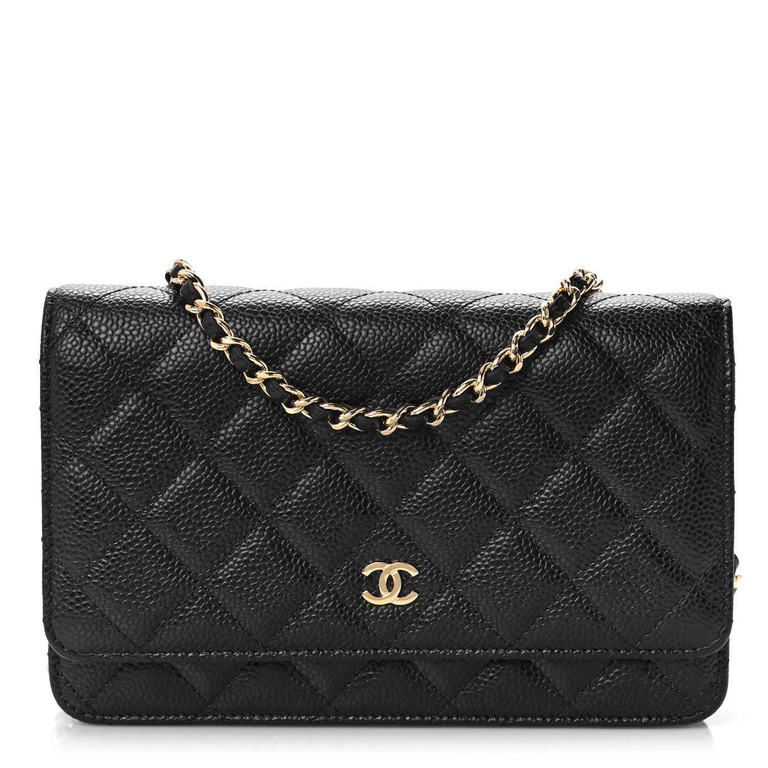 Chanel Caviar Quilted Wallet On Chain WOC Black 1 of 10