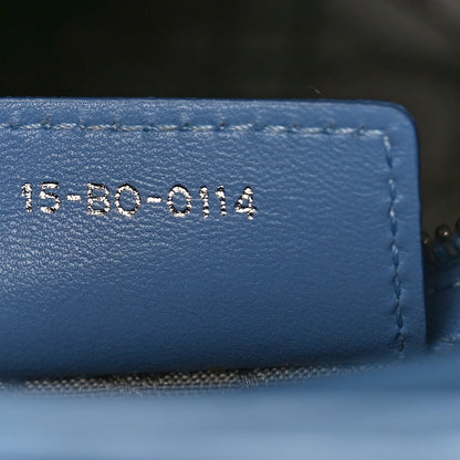Christian Dior Lambskin Cannage Large Lady Dior Blue 7 of 12
