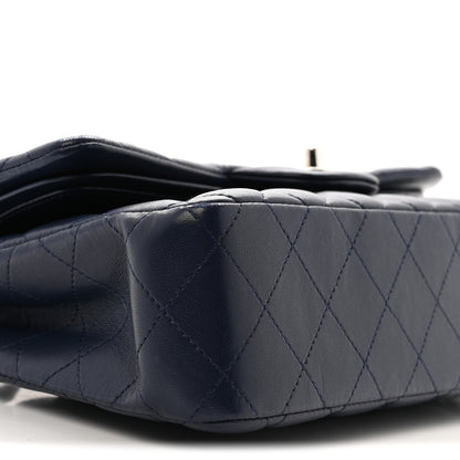 Chanel Lambskin Quilted Small Double Flap Blue 9 of 13