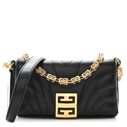 Givenchy Calfskin Quilted Micro 4G Soft Bag Black 1 of 10