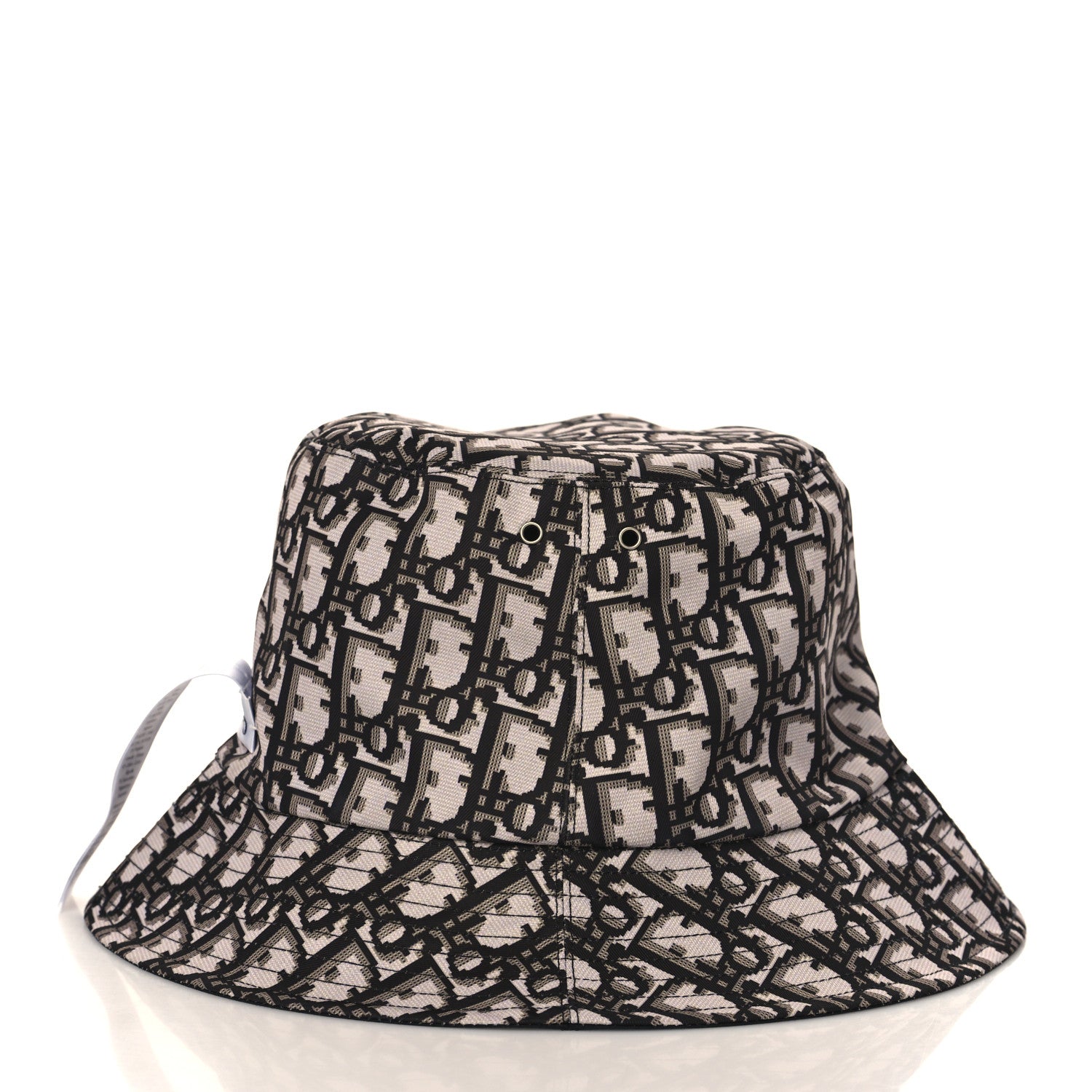 Christian Dior Oblique Reversible Teddy-D Brim Bucket Hat 57 Black 12 of 12