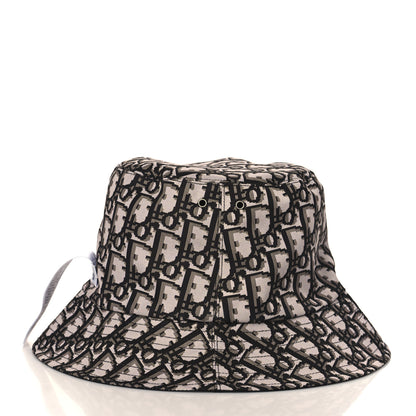 Christian Dior Oblique Reversible Teddy-D Brim Bucket Hat 57 Black 12 of 12