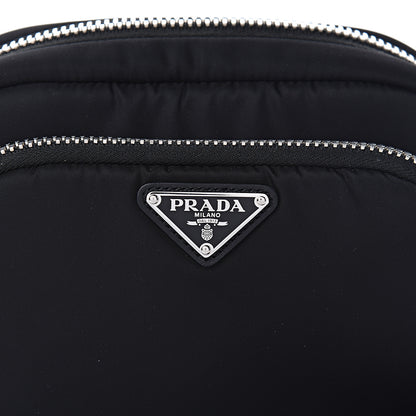 Prada Tessuto Nylon Pocket Wristlet Pouch Black Fuoco 11 of 12