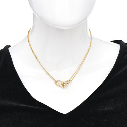 Tiffany 18K Yellow Gold HardWear Double Link Pendant Necklace 2 of 5