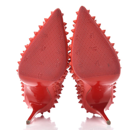 Christian Louboutin Kid Snakilta 120 Booties 37 Red 5 of 10