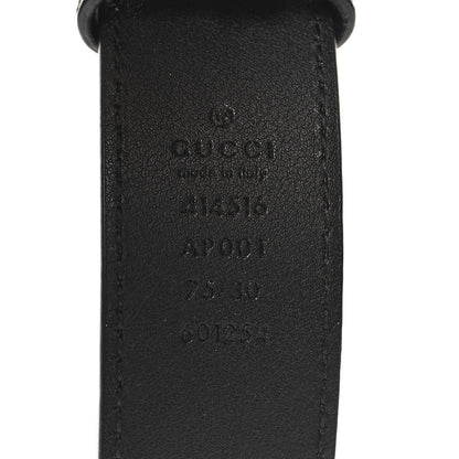Gucci Moon Calfskin Double G 30mm Belt 75 30 Black 5 of 6