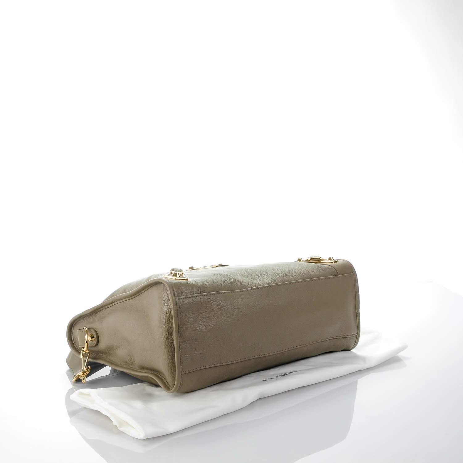 Balenciaga Chevre Gold Metallic Edge Hardware City Beige Liege 4 of 7