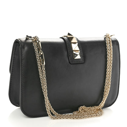 Valentino Garavani Vitello Medium Glam Lock Rockstud Flap Black 3 of 11