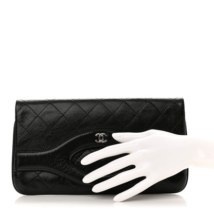 Chanel Aged Calfskin Quilted Small 31 Pouch Black 2 of 12
