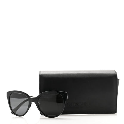 Chanel Acetate CC Butterfly Sunglasses 5414-A Black 8 of 8