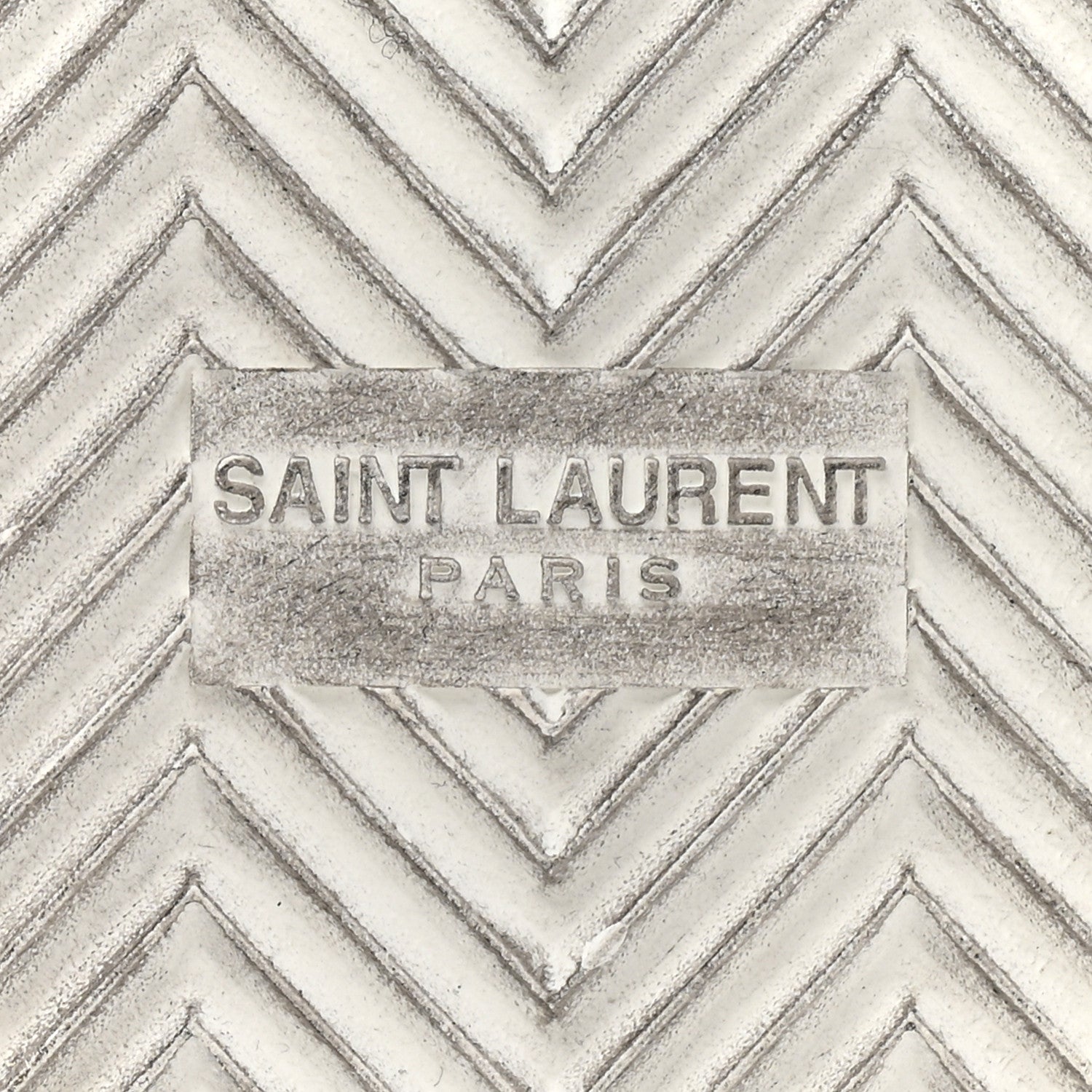 Saint Laurent Distressed Calfskin Bedford Logo-Appliqued Hightop Sneakers 40 Optic White 8 of 11
