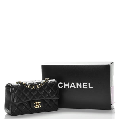 Chanel Lambskin Quilted Mini Rectangular Flap Black 8 of 8