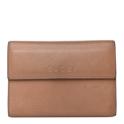 Gucci Deerskin Continental Flap Wallet Brown 1 of 26
