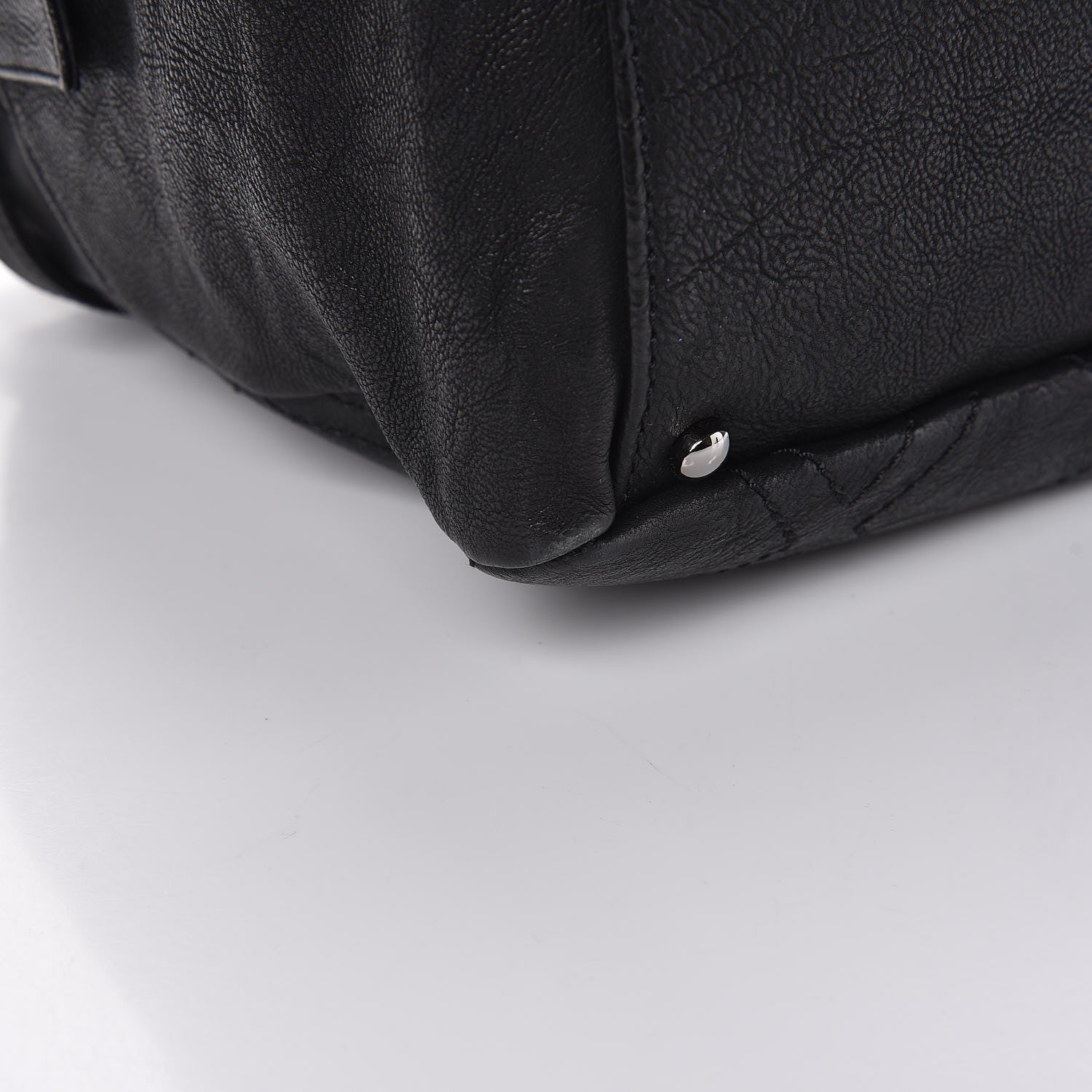 Chanel Calfskin Large Diamond Stitch Tote Black 9 of 11