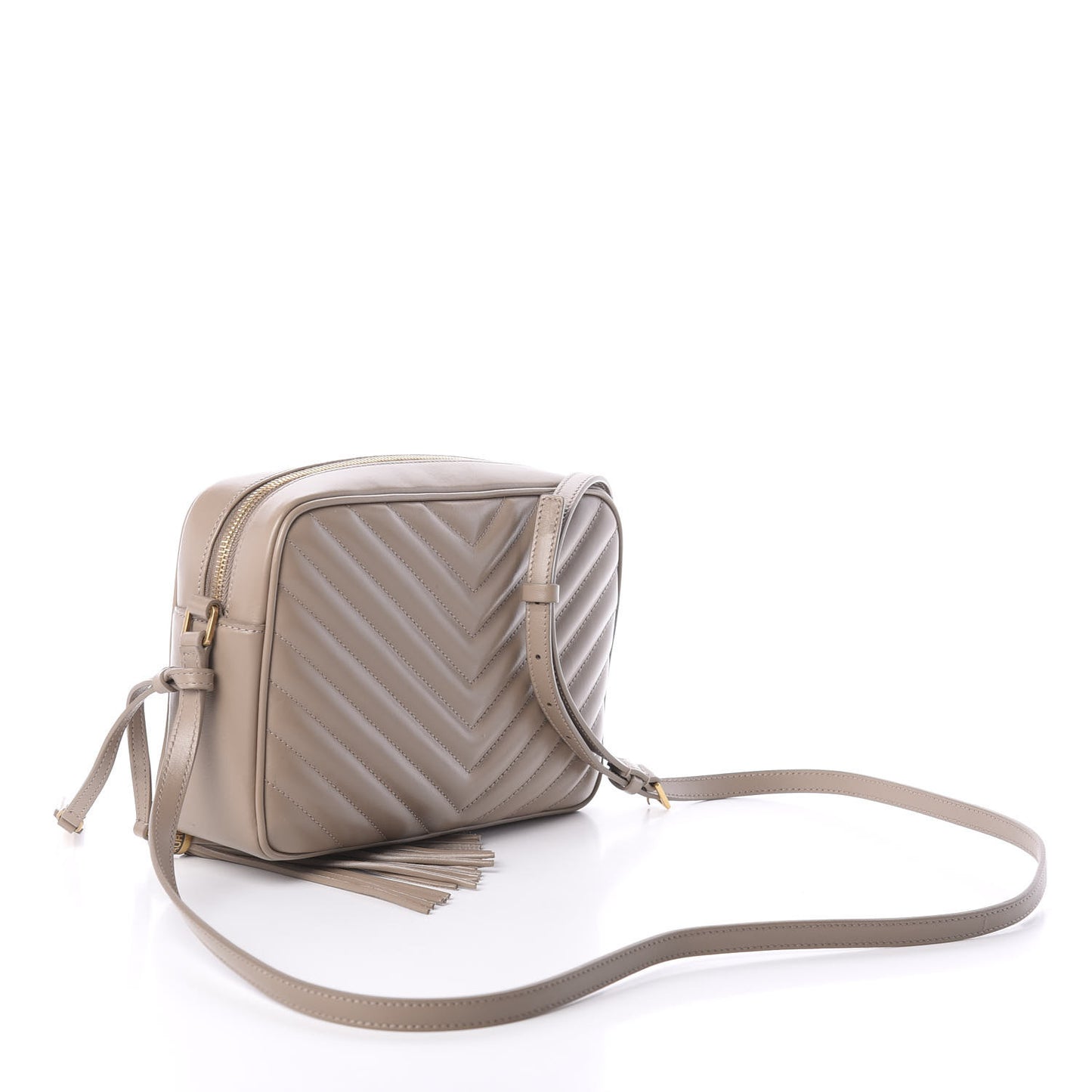 Calfskin Matelasse Monogram Lou Camera Bag Dusty Grey