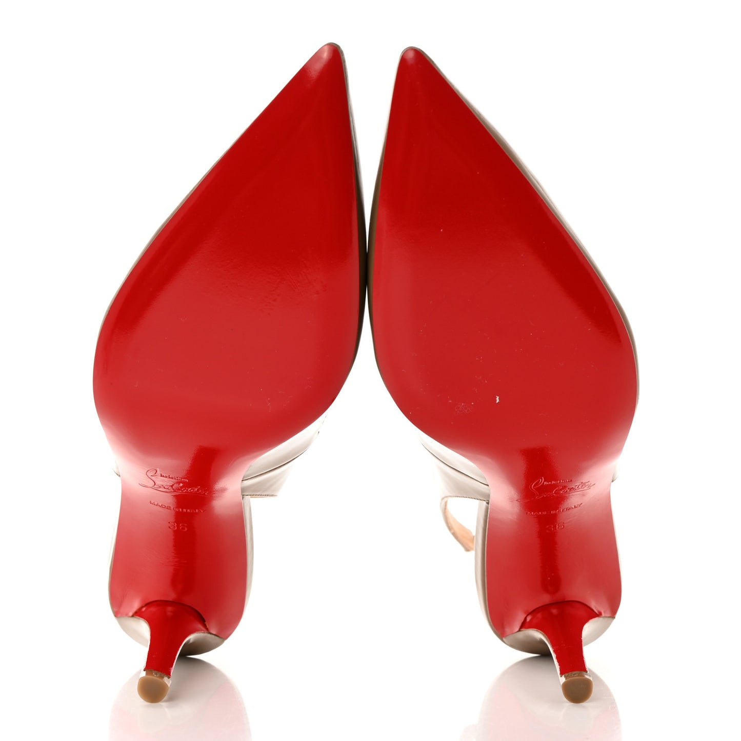 Nappa Clare Sling 80 Pumps 36 Cafe Creme