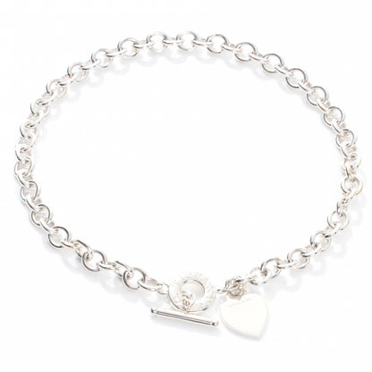 Tiffany Sterling Silver Heart Tag Toggle Necklace 3 of 6