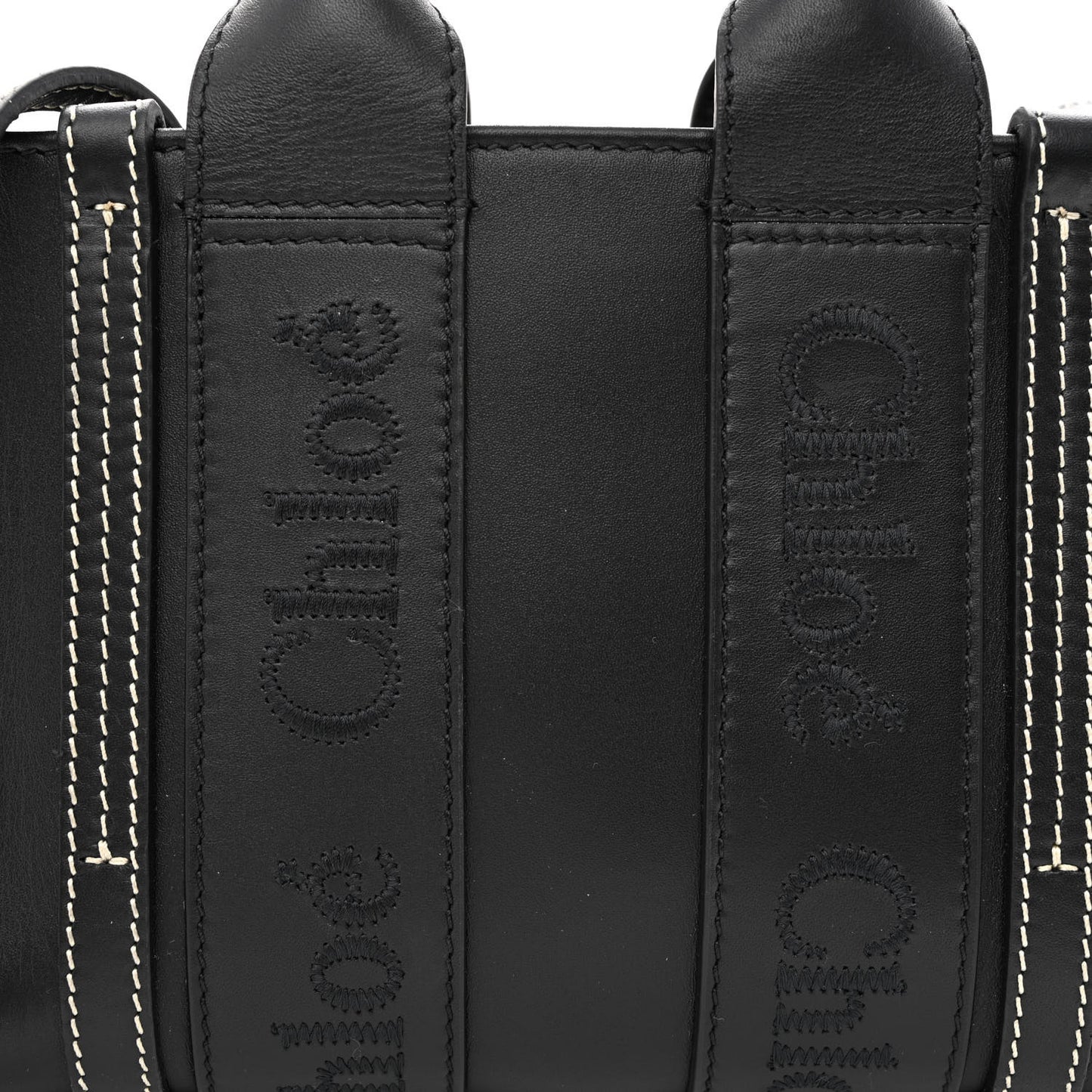 Calfskin Mini Woody Tote Black