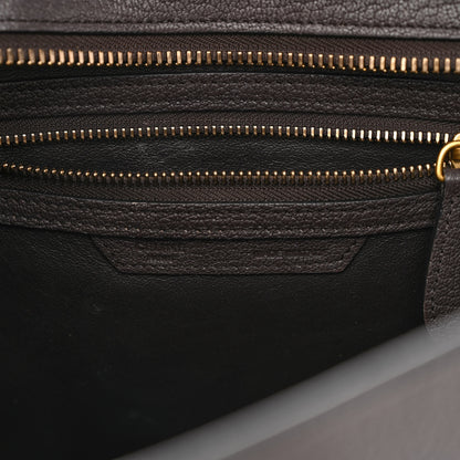 Celine Goatskin Micro Luggage Dark Taupe 7 of 12