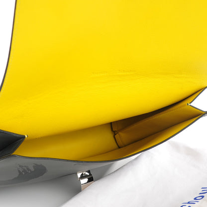 Proenza Schouler Lambskin Large Printed Lunch Bag Clutch Black Grey 5 of 8