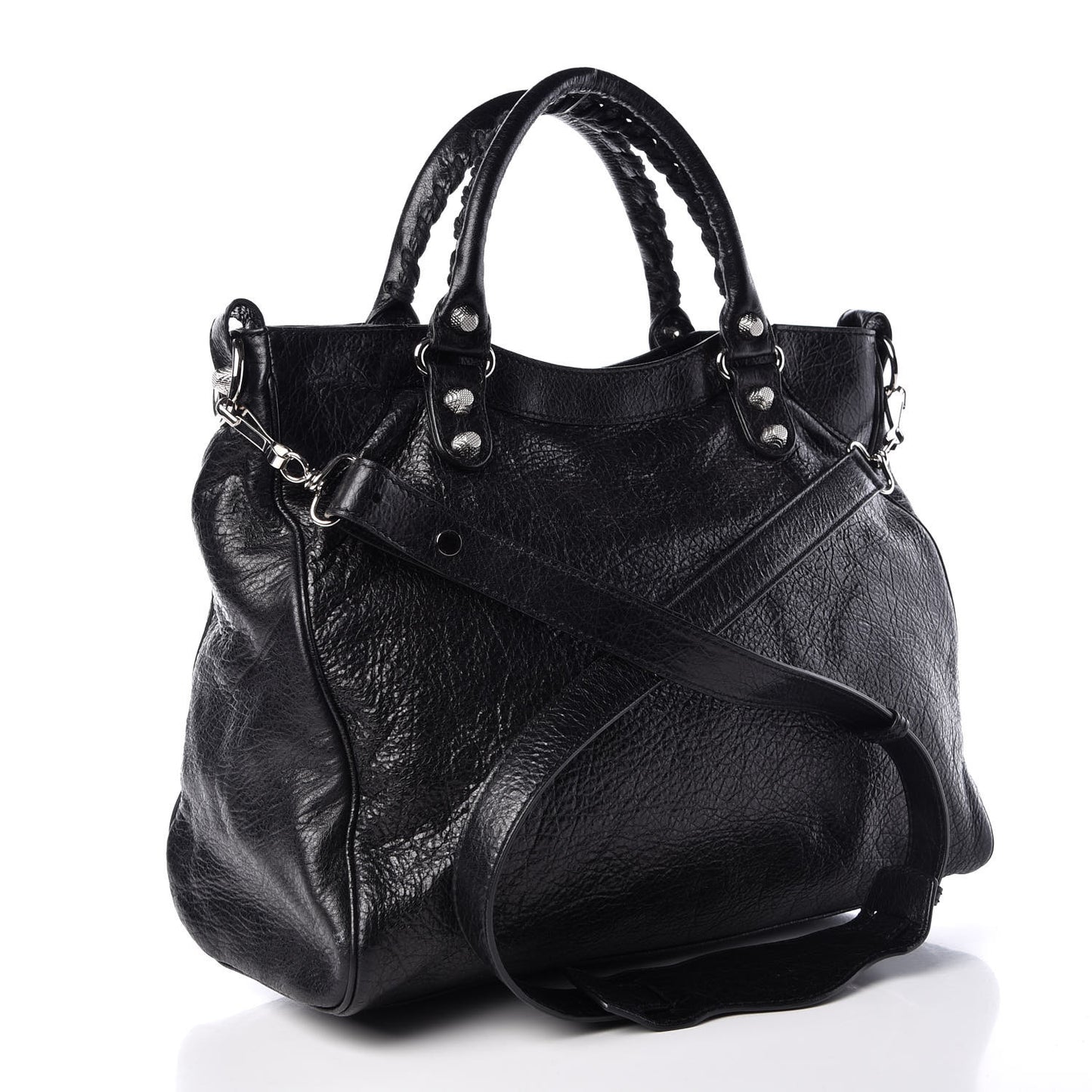 Agneau Giant 12 Silver Hardware Velo Black