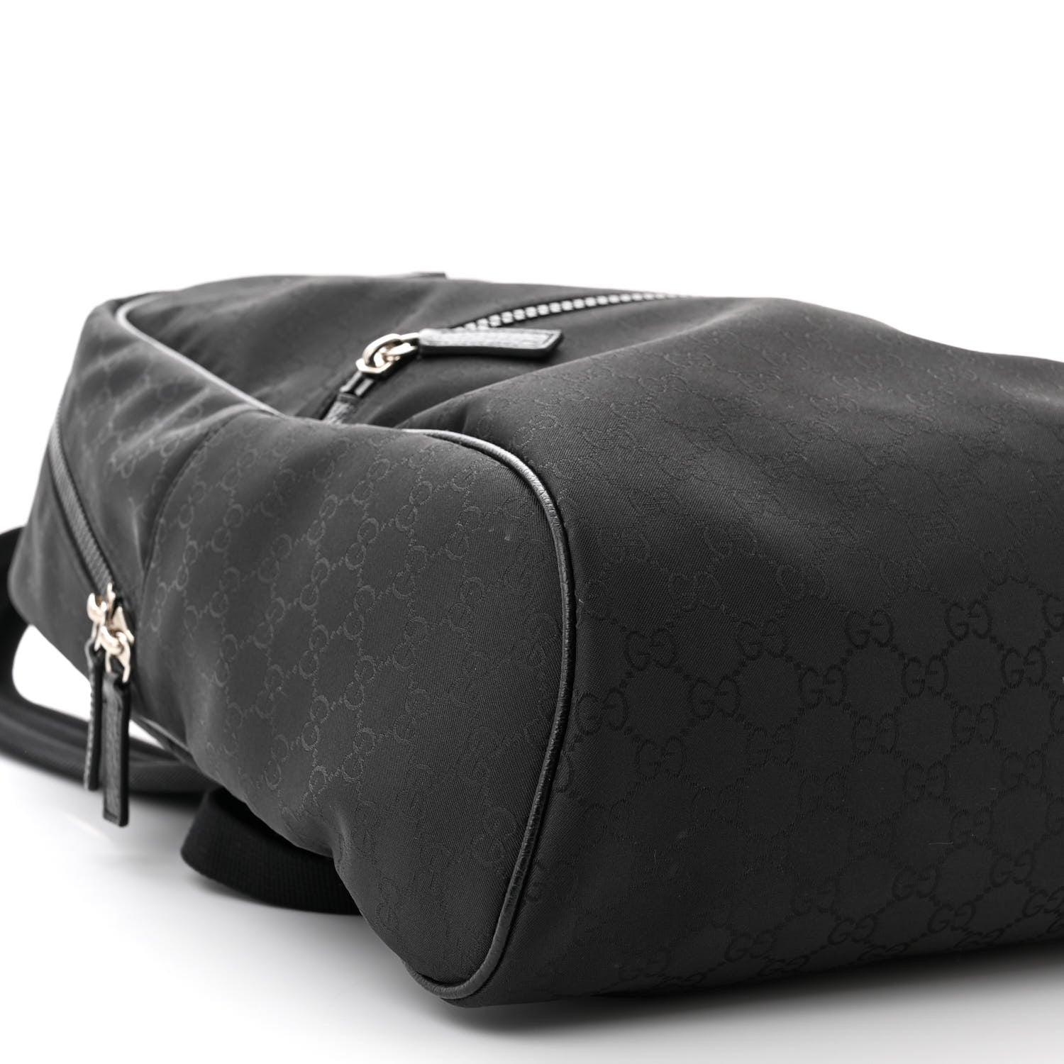 Gucci Nylon Monogram Slim Backpack Black 9 of 12