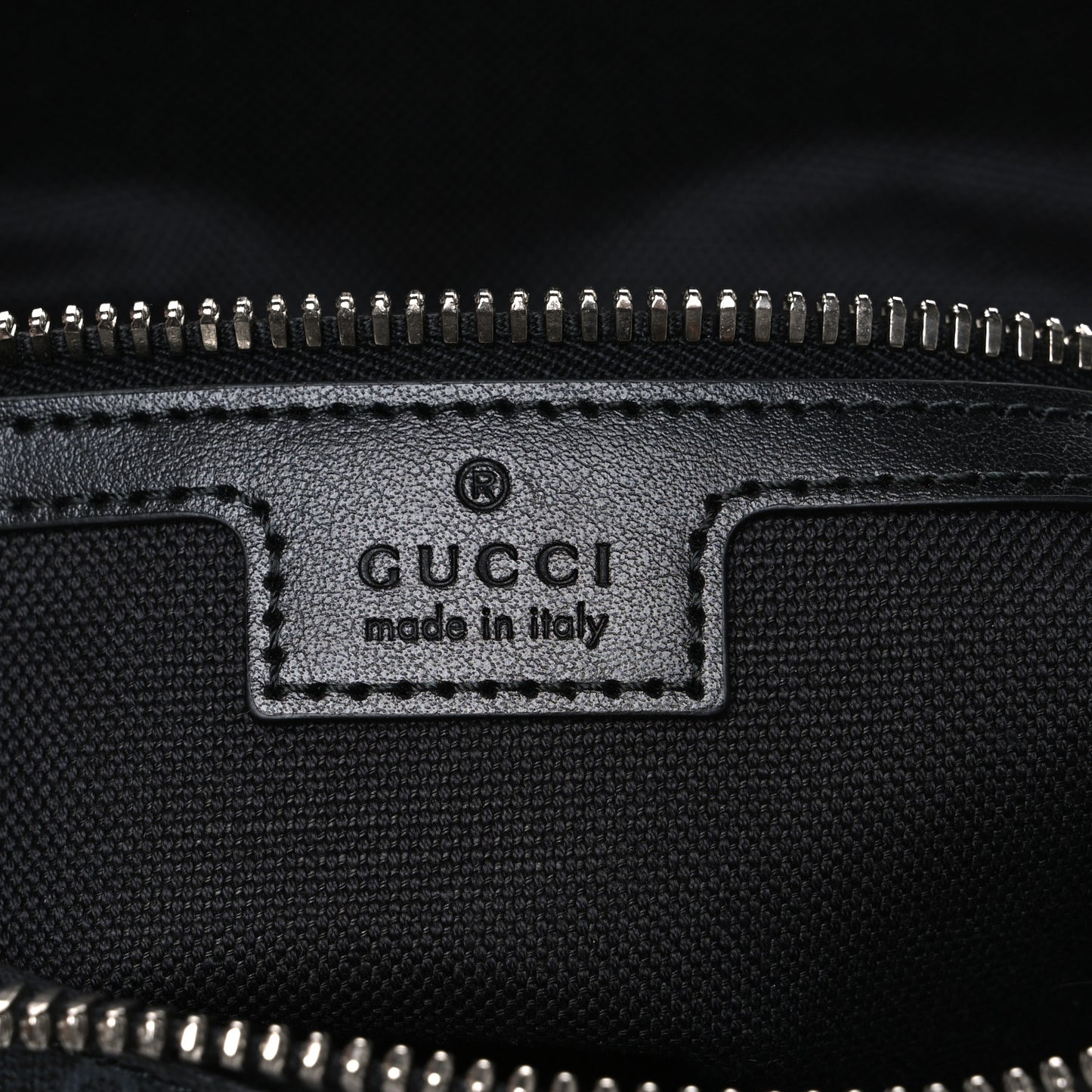 GG Supreme Monogram Messenger Bag Black Grey